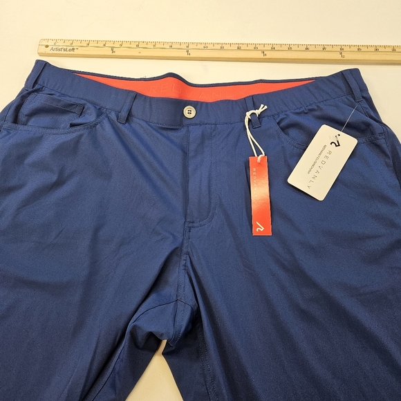 Redvanly NWT Pants Mens XXLARGE Kent Pull-on Olympic Blue Golf Golfing Golfer - Picture 2 of 9